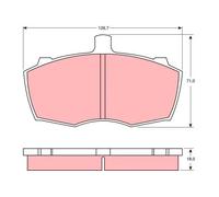 TRW GDB760 Kit pastiglie freni