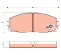 Pastiglie freno GDB770 TRW per TOYOTA HIACE III Furgone HIACE IV Furgone