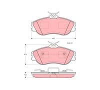 Pastiglie freno GDB815 TRW per AUDI COUPE B3 80 B4 Tre volumi 80 B4 Avant 90 B3