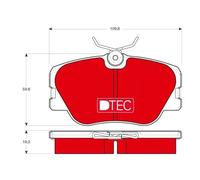 TRW GDB818DTE Kit pastiglie freni