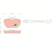 Set di pastiglie freno TRW GDB820, anteriore