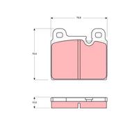 Pastiglie freno GDB918 TRW per PORSCHE 911 Cabriolet 911 Targa 911