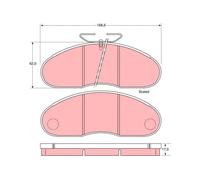 Set di pastiglie freno TRW GDB948, anteriore