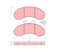 TRW Set pastiglie freno GDB950 anteriore – freno a disco