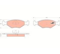 Pastiglie freno GDB958 TRW per FIAT INNOCENTI