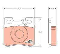 Set di pastiglie freno TRW GDB987, posteriore