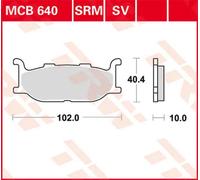 Pastiglie freno in metallo sinterizzato Sv Trw Yamaha Scr/xv/sr/xvs/xj/xvz/srv/x