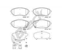 Pastiglie freno insieme Parte anteriore per COROLLA 1.2-1.8H 10.12-08.19