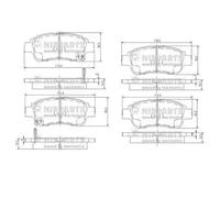 J3602086 Kit pastiglie freno, Freno a disco (NIPPARTS)