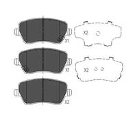KAVO PARTS KBP-8522 Kit pastiglie freni
