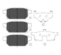 Pastiglie freno KBP-8526 KAVO PARTS per SUZUKI SWIFT IV VITARA SWIFT V S-CROSS