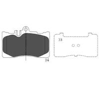 Pastiglie freno KBP-9071 KAVO PARTS per LEXUS LS