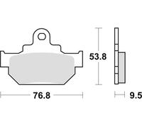 PASTIGLIE FRENO KH106/2 ORGANICHE HONDA MBX 125 84, SUZUKI RM 250 86, DR 600 85-