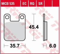 PASTIGLIE FRENO KH115 ORGANICO KTM SX 60 / 65 98-01, SUZUKI AY 50 97-06, YAMAHA