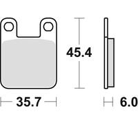 PASTIGLIE FRENO KH115 ORGANICO KTM SX 60 / 65 98-01, SUZUKI AY 50 97-06, YAMAHA