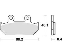Set di pastiglie freno TRW MCB571