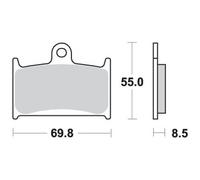 PASTIGLIE FRENO ANTERIORE SBS 624 HS SUZUKI GSF BANDIT (T V W X Y) 1200 1996