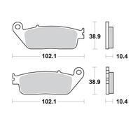 PASTIGLIE FRENO KH196 MAXI CARBON TECH COLORE NERO ADATTO PER: YAMAHA YP/VP 125/