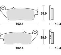 PASTIGLIE FRENO KH196 SINTERIZZATE STREET HONDA CBR 1000F 90-92, ST 1100 90-95,
