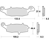 PASTIGLIE FRENO KH229 ORGANICHE KAWASAKI ER5 01-06, ER6 06-16, VERSYS 650 07-09,