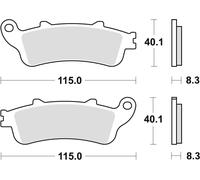 TRW Lucas Sintered rivestimento MCB705SH