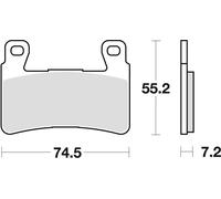 Set di pastiglie freno TRW MCB703