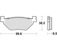 Set di pastiglie freno TRW MCB731LF