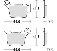PASTIGLIE FRENO KH368 SINTERIZZATE OFFROAD (PERFORMANCE) BMW G 450 X / SMR 08-11