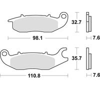 Set di pastiglie freno TRW MCB759