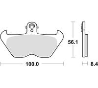 PASTIGLIE FRENO KH407 KH246 SINTERIZZATE STREET BMW K1 88-93, K 100 89-92, R 110
