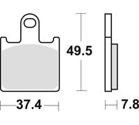 TRW MCB789SV Sinter Street Kit pastiglie freno per Kawasaki Motorcycles ZX-6R 1994-2017 Assale Anteriore e Altre Moto