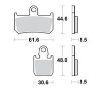 PASTIGLIE FRENO KH442/4 RACING DUAL CARBON YAMAHA YZF R1 '07-'14 COLOR