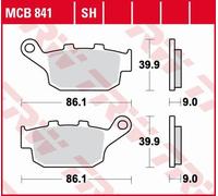 PASTIGLIE FRENO KH496 SINTERIZZATE STREET HONDA CBF 500 / CB 500 X / CBR 500 13-