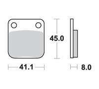 PASTIGLIE FRENO KH54 OFF-ROAD SINTERIZZATE COLORE ORO