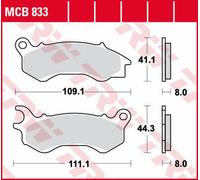 Set di pastiglie freno TRW MCB833