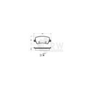 Pastiglie Freno Kit per Ford Galaxy WA6 S-MAX Volvo XC60 156 V60