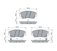 BOSCH 0986460076 Kit pastiglie freno per HYUNDAI TUCSON (TL, TLE), TUCSON Casson