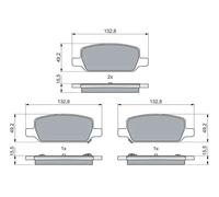 Bosch Kit pastiglie freni 0 986 460 086 per Tesla Model 3 e Model Y