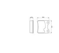 Bosch Set di pastiglie freno 0 986 460 955 posteriore per Opel Saab Vauxhall