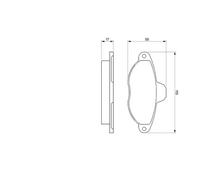 Bosch Kit pastiglie freno 0986460968 freno a disco per Alfa Romeo, Fiat, Lancia