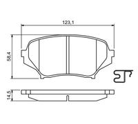BOSCH 0 986 494 188 Kit pastiglie freni