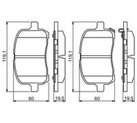 BOSCH 0 986 494 306 Kit pastiglie freni