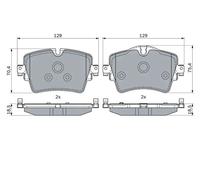 Pastiglie freno Low-Metallic 0 986 494 940 BOSCH per BMW MINI