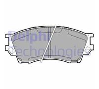 Set di pastiglie freno DELPHI LP1063, anteriore