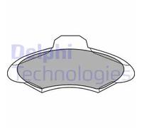 Set di pastiglie freno DELPHI LP1139, anteriore