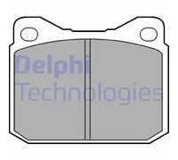Set di pastiglie freno DELPHI LP117, anteriore, posteriore