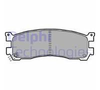 Pastiglie freno Low-Metallic LP1189 DELPHI per MAZDA MPV I 929 III MPV II