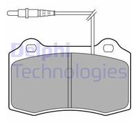Set di pastiglie freno DELPHI LP1457, anteriore