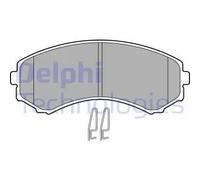 Set di pastiglie freno DELPHI LP1462, anteriore