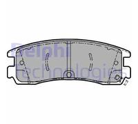 Pastiglie freno Low-Metallic LP1612 DELPHI per OPEL CHEVROLET CADILLAC BUICK